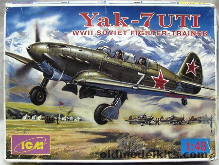 ICM 1/48 Yak-7UTI Trainer -  WWII Soviet Fighter - Kutaisi Fighter School Georgia USSR 1942, 48034 plastic model kit